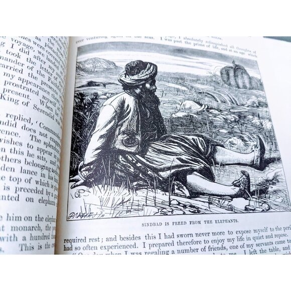 Tales Of The Arabian Nights Hardcover Book with Dust Jacket & Illustrated 1984 - Picture 10 of 12